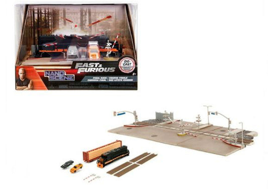 NANO TRAIN DIORAMA FAST & FURIOUS (CARS cm 4) - Jada Toys - JADA253203094