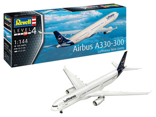 AIRBUS A330-300 LUFTHANSA NEW LIVERY KIT 1:144 - Revell - RV03816