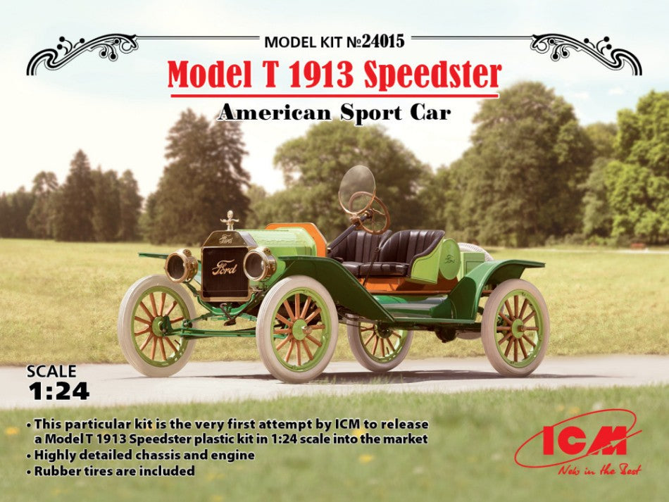 MODEL T 1913 SPEEDSTER AMERICAN SPORT CAR KIT 1:24 - ICM - ICM24015