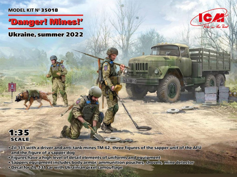 DANGER! MINES! UKRAINE SUMMER 2022 KIT 1:35 - ICM - ICM35018