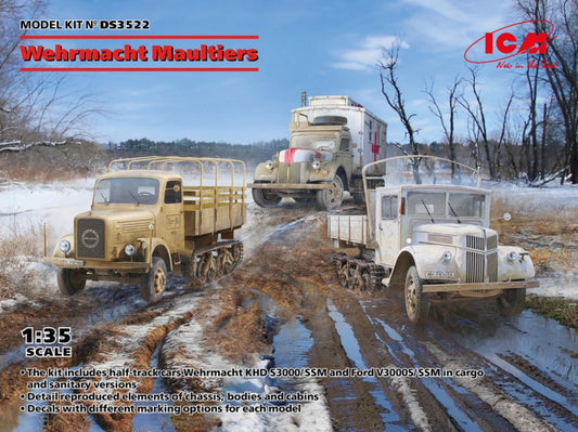 WEHRMACHT MAULTIERS KIT 1:35 - ICM - ICMDS3522