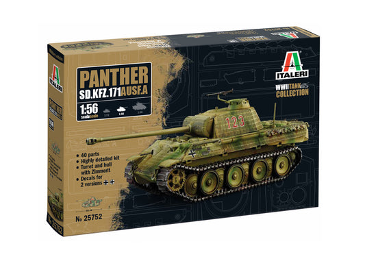 SD.KFZ.171 PANTHER AUSF.A KIT 1:56 - Italeri - IT25752