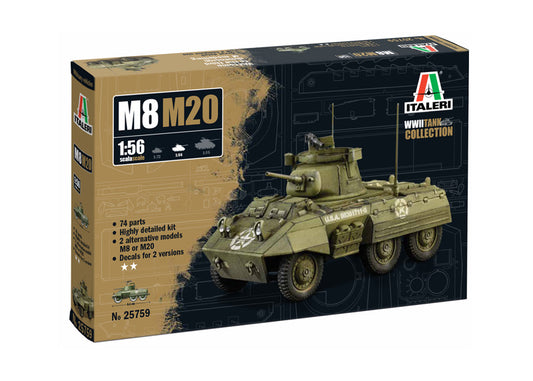 M8/M20 GREYHOUND KIT 1:56 - Italeri - IT25759