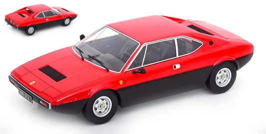 FERRARI 208 GT4 1975 RED/FLATBLACK 1:18 - KK Scale - KKDC181204