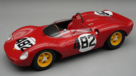 FERRARI 206 DINO SP N.482 WINN.CESANA-SESTRIERE 1965 L.SCARFIOTTI 1:18 - Tecnomodel - TMD18234C
