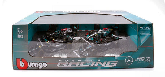 SET MERCEDES W12 N.44 + W13 N.44 + W14 N.44 + W14 N.63 1:43 - Burago - BU38093