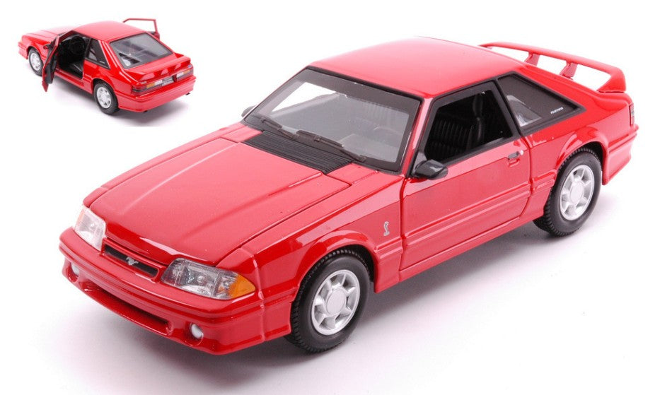 FORD MUSTANG SVT COBRA 1993 RED 1:24 - Maisto - MI32906R