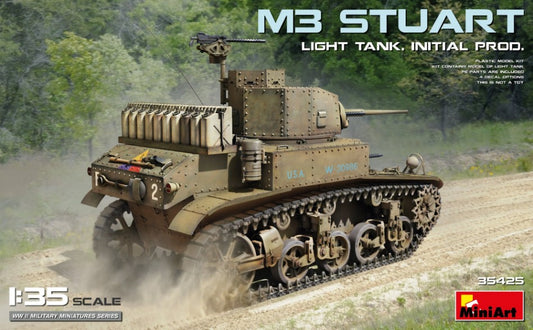 M3 STUART LIGHT TANK INITIAL PROD. KIT 1:35 - Miniart - MIN35425