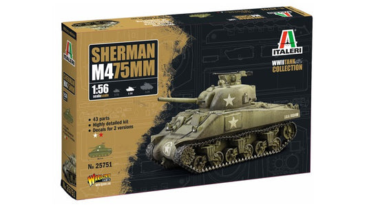 M4 SHERMAN (75 mm) KIT 1:56 - Italeri - IT25751