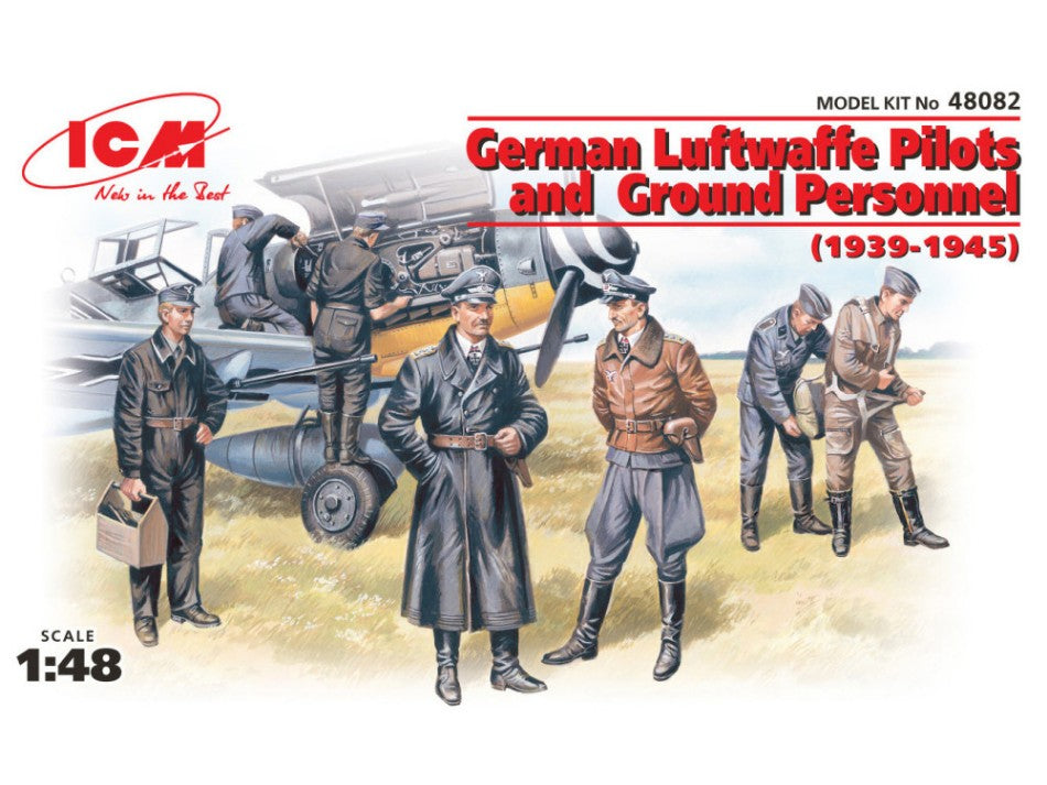 GERMAN LUFTWAFFE PILOTS AND GROUND PERSONNEL 1939-1945 KIT 1:48 - ICM - ICM48082