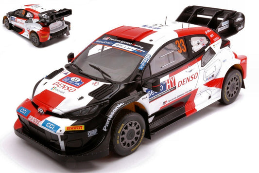 TOYOTA GR YARIS WRC HYBRID N.33 RALLY FINLAND 2023 EVANS-MARTIN 1:18 - Ixo Model - 18RMC174A