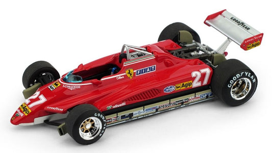FERRARI 126 C2 G.VILLENEUVE 1982 N.27 BRAZIL GP 1:43 LIM.250 - Brumm - BM0593