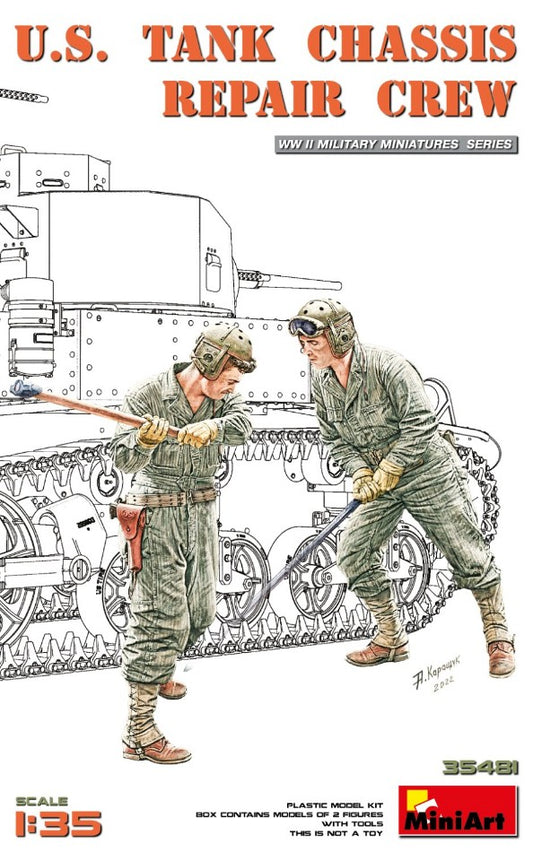 U.S.TANK CHASSIS REPAIR CREW KIT 1:35 - Miniart - MIN35481