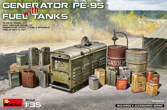 GENERATOR PE-95 WITH FUEL TANKS KIT 1:35 - Miniart - MIN35662