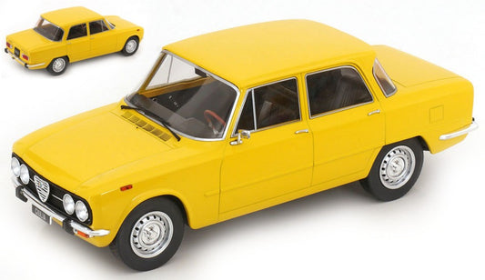 ALFA ROMEO GIULIA NUOVA SUPER 1974 LIGHT YELLOW 1:18 - ModelCarGroup - MCG18334