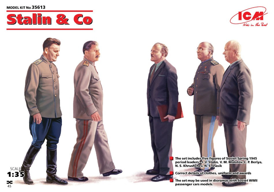 STALIN & CO. 5 FIGURES KIT 1:35 - ICM - ICM35613