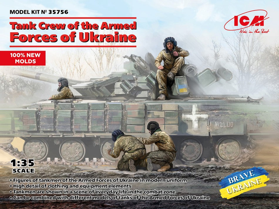 TANK CREW OF THE ARMED FORCES OF UKRAINE KIT 1:35 - ICM - ICM35756