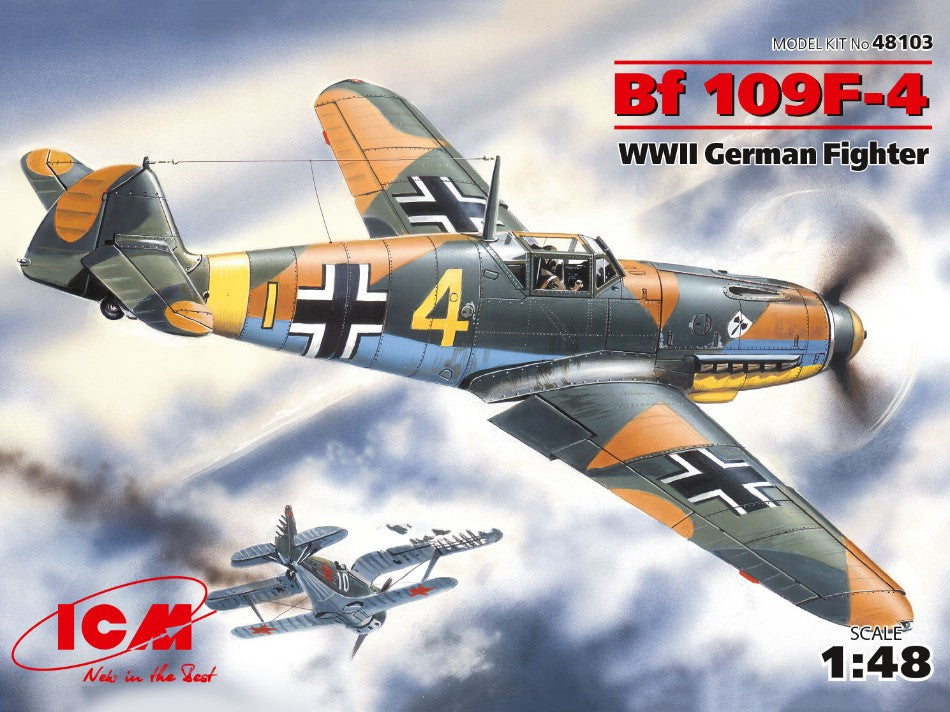 MESSERSCHMITT Bf 109F-4 WWII GERMAN FIGHTER KIT 1:48 - ICM - ICM48103