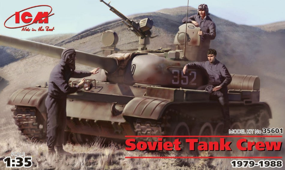 SOVIET TANK CREW 1979-1988 3 FIGURES KIT 1:35 - ICM - ICM35601