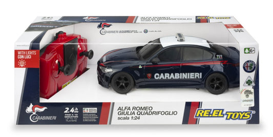 ALFA ROMEO GIULIA CARABINIERI RADIOCOMANDO 1:24 - RE.EL.Toys - RE2182