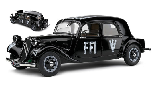 CITROEN TRACTION 7 FFI 1944 BLACK 1:18 - Solido - SL1800908