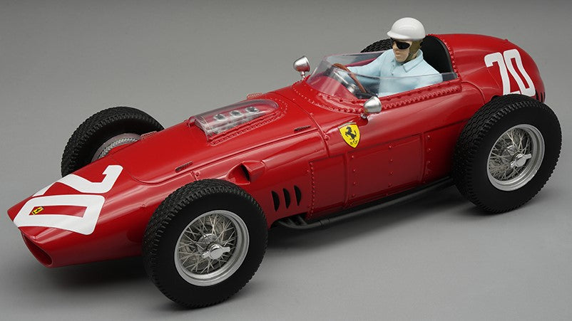 FERRARI 246/256 DINO N.20 WINN.ITALY GP 1960 P.HILL W/DRIVER 1:18 - Tecnomodel - TMD18325C