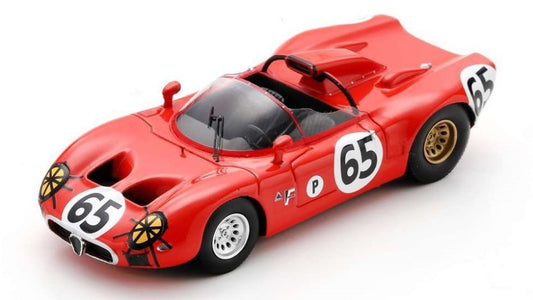 ALFA ROMEO 33 N.65 12 H SEBRING 1967 A.DE ADAMICH-T.ZECCOLI 1:43 - Spark Model - US314
