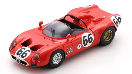 ALFA ROMEO 33 N.66 12 H SEBRING 1967 R.BUSSINELLO-N.GALLI 1:43 - Spark Model - US315