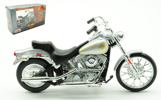 HARLEY DAVIDSON FXST SOFTAIL 1984 SILVER 1:18 - Maisto - MI23107