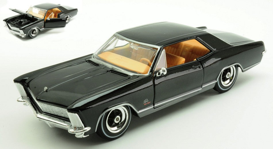 BUICK RIVIERA 1965 BLACK 1:24 - Maisto - MI31214B
