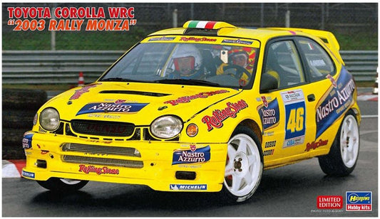TOYOTA COROLLA WRC 2003 RALLY MONZA VALENTINO ROSSI - CASSINA KIT 1:24 - Hasegawa - HA20686