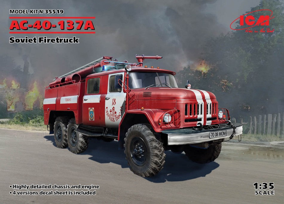AC-40 137A SOVIET FIRETRUCK KIT 1:35 - ICM - ICM35519