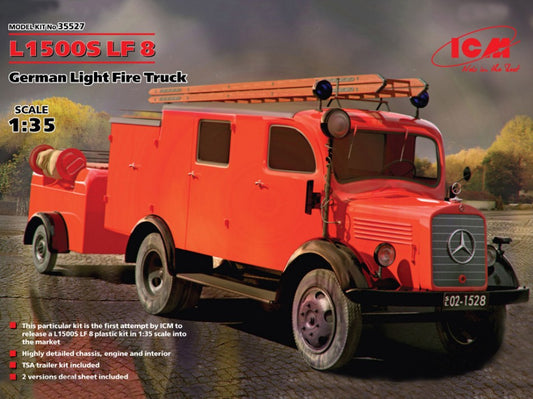 L1500S LF 8 GERMAN LIGHT FIRE TRUCK KIT 1:35 - ICM - ICM35527