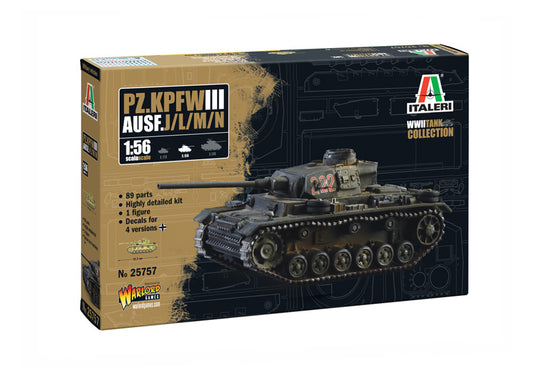 Pz.Kpfw. III Ausf.J/L/M/N KIT 1:56 - Italeri - IT25757