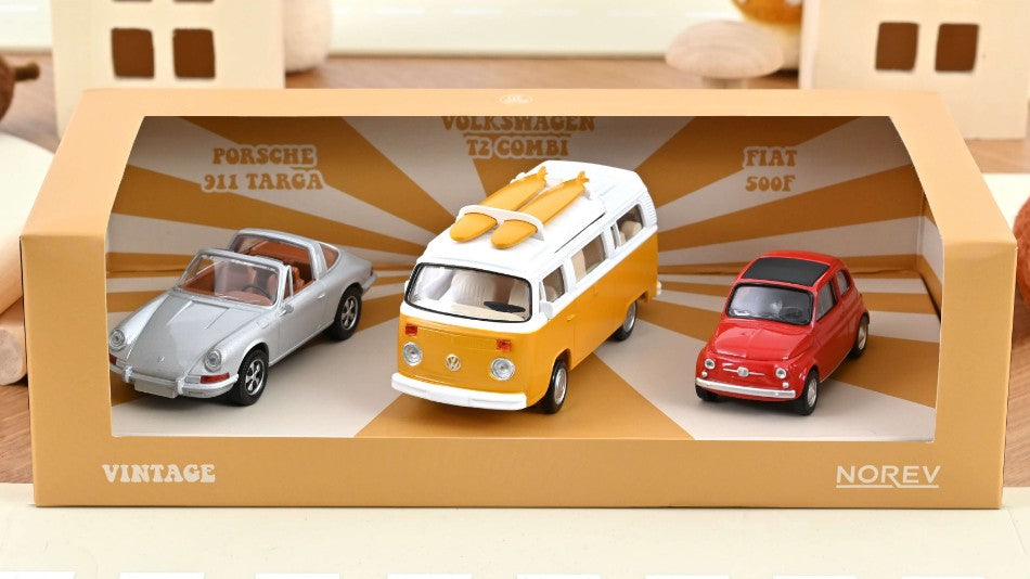 VINTAGE GIFT BOX 3pcs JET CAR 1:43 - Norev - NV841104