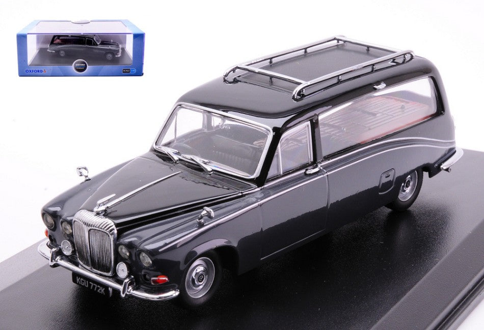 DAIMLER HEARSE BLACK/CARLTON GREY 1:43 - Oxford - OXFDS008