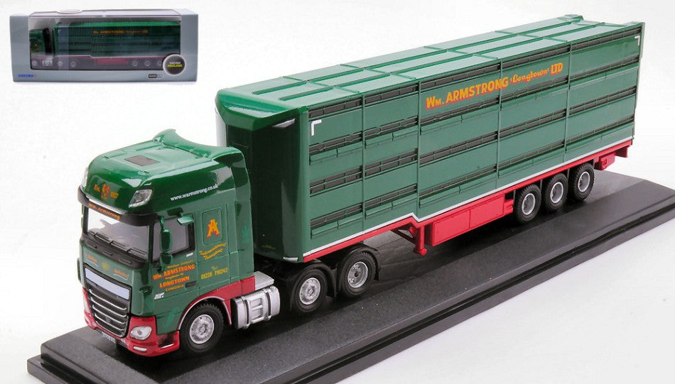 BILICO TRASPORTO BESTIAME DAF XF WILLIAM ARMSTRONG LIVESTOCK 1:76 - Oxford - OXF76DXF003