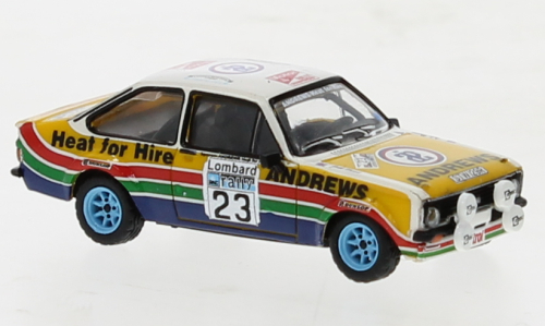 FORD ESCORT RS 1800 N.23 RALLY RAC LOMBARD 1981 R.BROOKES 1:87 - Brekina - BRE19585