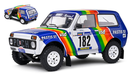 LADA NIVA N.182 RALLY PARIS-DAKAR 1984 J.P JABOUILLE-M.SARDOU 1:18 - Solido - SL1807305
