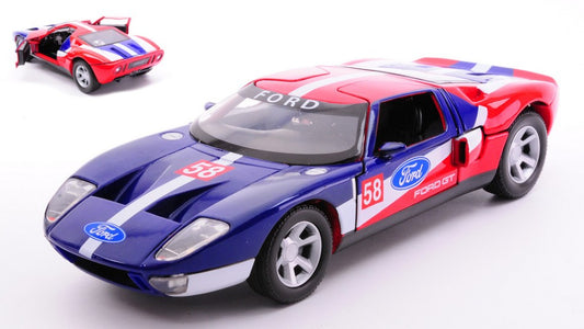FORD GT CONCEPT N.58 BLUE/RED/WHITE 1:24 - MotorMax - MTM73799