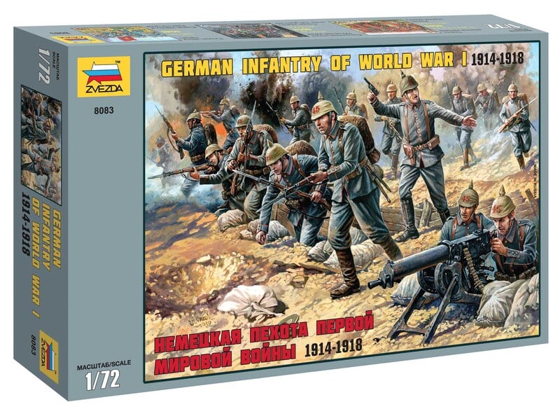 GERMAN INFANTRY WWI KIT 1:72 - Zvezda - Z8083