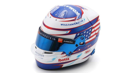 HELMET LOGAN SARGEANT 2024 1:5 - Spark Model - 5HF143