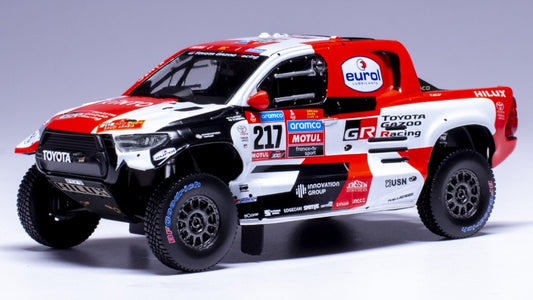 TOYOTA GR DKR HILUX T N.217 RALLY DAKAR 2022 DE LATEGAN-CUMMINGS 1:43 - Ixo Model - RAM928B