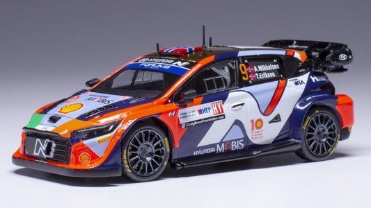 HYUNDAI i20 N WRC N.9 RALLY CROATIA 2024 MIKKELSEN/ERIKSEN 1:43 - Ixo Model - RAM933C