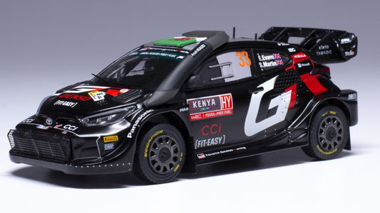 TOYOTA YARIS WRC N.33 SAFARI RALLY KENIA 2024 EVANS-MARTIN 1:43 - Ixo Model - RAM937C