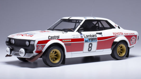 TOYOTA CELICA 2000 GT N.8 RAC RALLY 1977 MIKKOLA-HERTZ 1:18 - Ixo Model - 18RMC189A