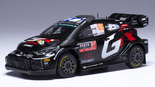 TOYOTA YARIS WRC N.69 SAFARI RALLY KENYA 2024 ROVAMPERA-HALTTUNEN 1:43 - Ixo Model - RAM937A