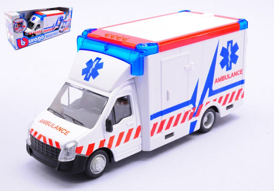 AMBULANZA C/LETTIGA 1:50 - Burago - BU32266B