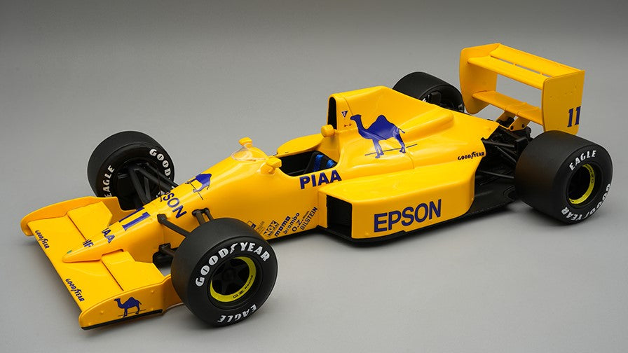 LOTUS 101 N.11 BRITISH GP 1989 N.PIQUET C/VETRINA 1:18 - Tecnomodel - TMD18350A