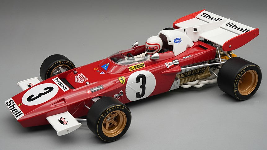 FERRARI 312 B2 N.3 ZANDVOORT GP 1971 C.REGAZZONI C/VETRINA - Tecnomodel - TMD18315D